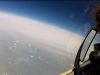 Okrąg Ziemi - widok podczas lotu na krawędź stratosfery w Rosji.